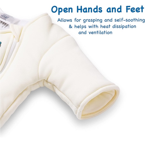 merlins Magic Sleep Suit in light yellow - organic cotton 3-6mo - Picture 5 of 14